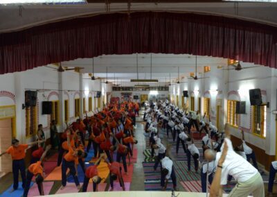 Nalanda Stream lines with the World on International Yoga Day